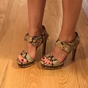 Michael Kors snake skin heels